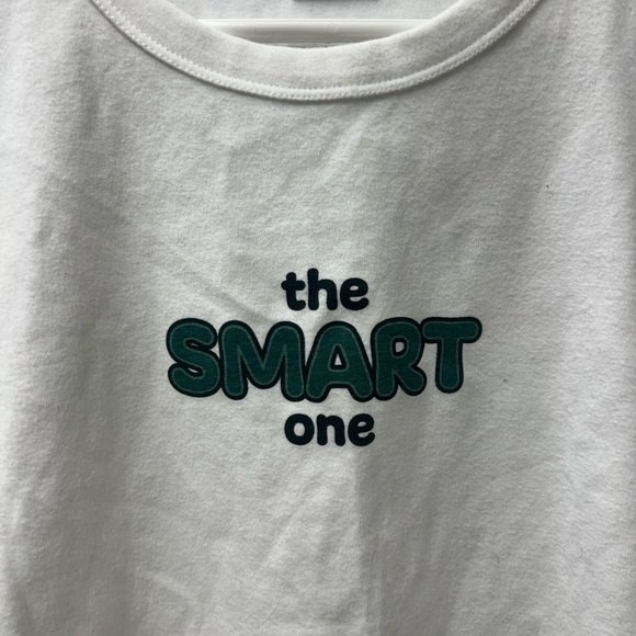 Sunday Best White “The Smart One” Tee Shirt - Picture 2 of 4